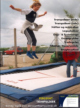 Trampolincenter - kvalitets trampoliner - nedspringsmåtter skumredskaber